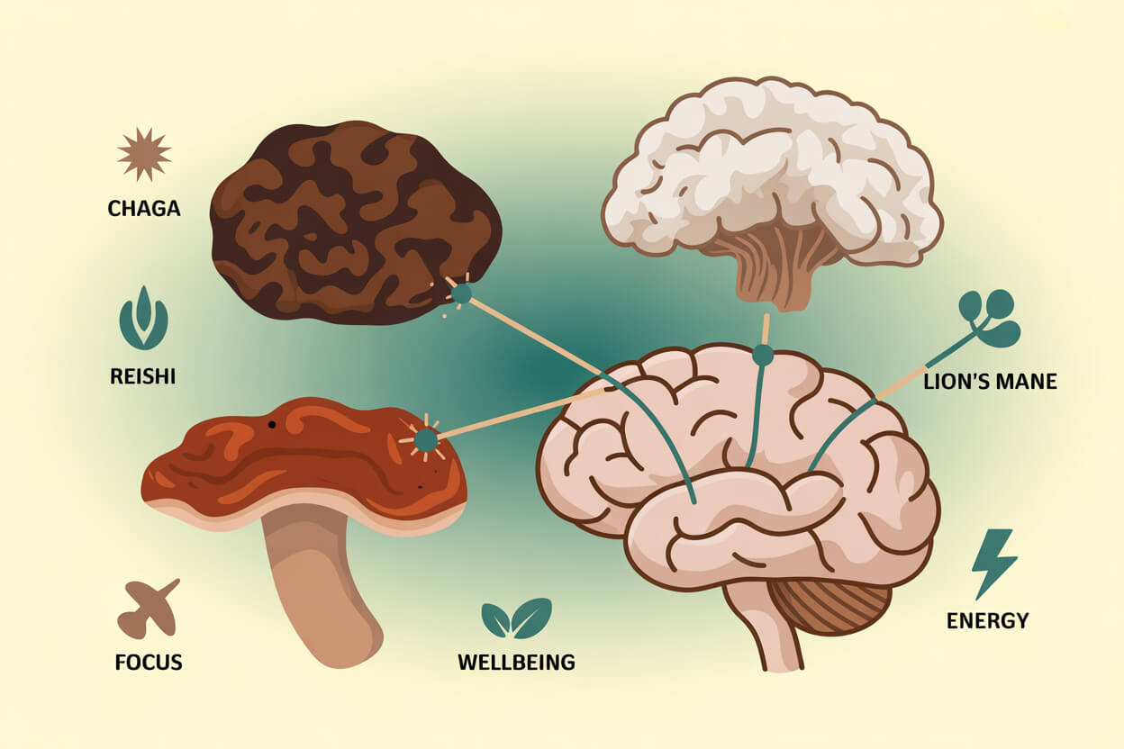 Functional Mushrooms for Brain Health: Science-Based Guide to Cognitive Enhancement